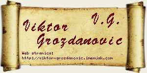 Viktor Grozdanović vizit kartica